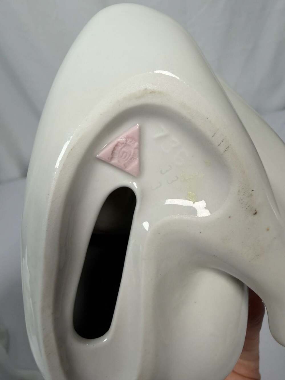 Vintage Royal Dux Czechoslovakia White Porcelain Sitting Woman Figurine - Picture 5 of 6
